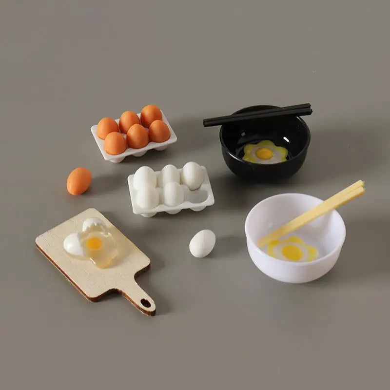 1:12 Dollhouse Mini Frying Pan Kitchenware Set | Kitchen Decor