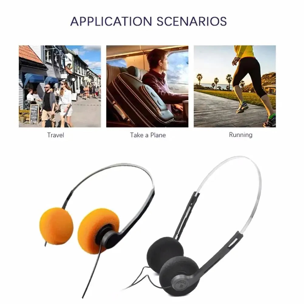3.5MM Retro Wired Earphones – Classic Walkman Style Headphones
