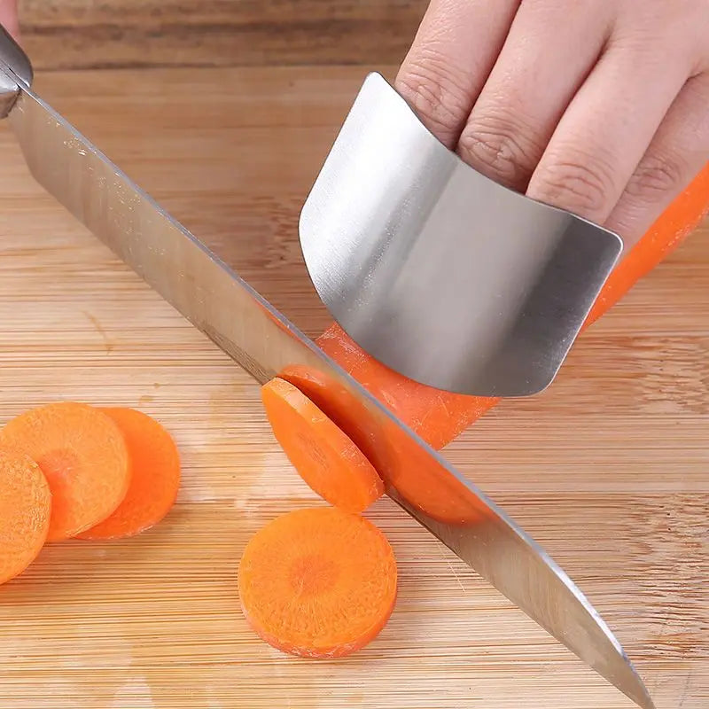 Stainless Steel Finger Guard – Kitchen Cutting Protector