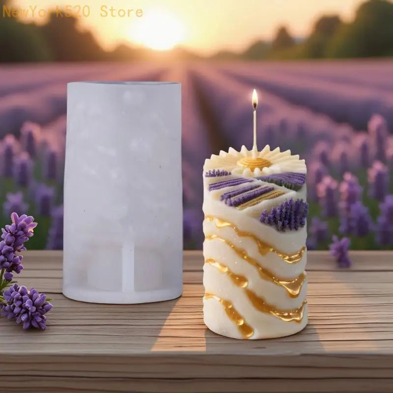Cylinder Column Silicone Mold – Candle, Resin & Soap Making