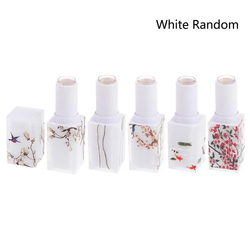 Frosted Refillable Lipstick Tube – 3D Floral DIY Lip Balm Container