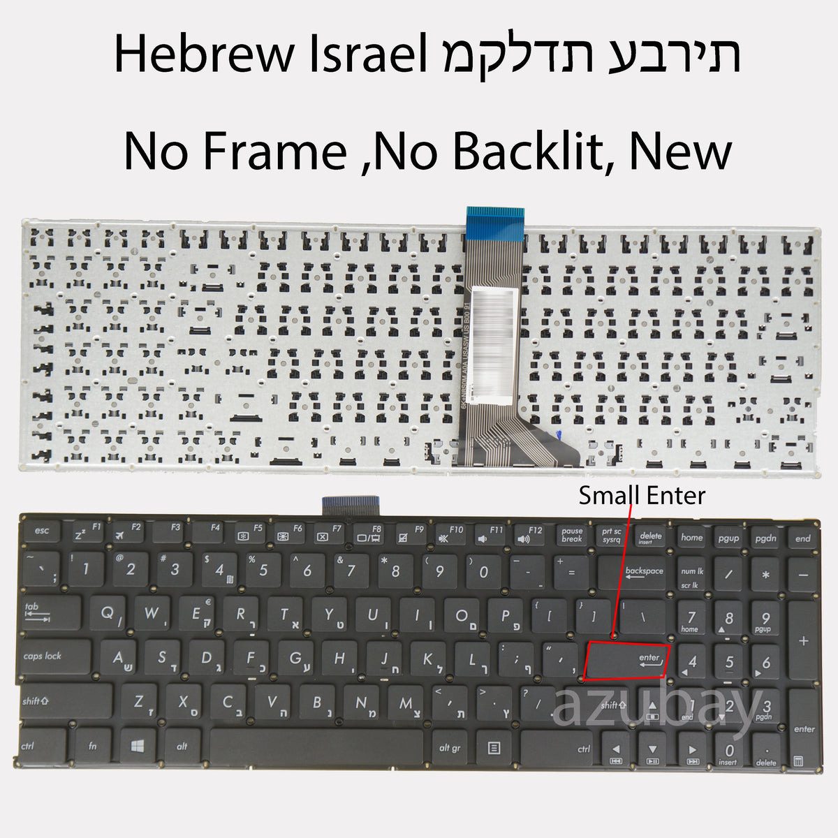 AZUBAY Replacement Keyboard Asus X555 K555L – Multi-Language