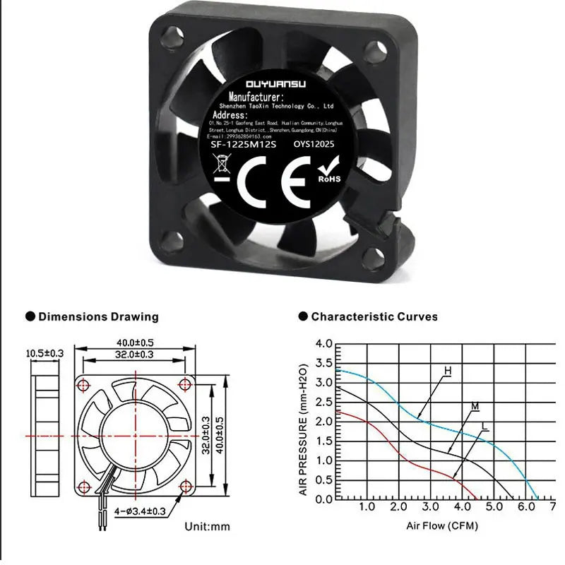 5V DC Brushless PC Cooling Fan 40mm 50mm 60mm | Silent CPU Fan