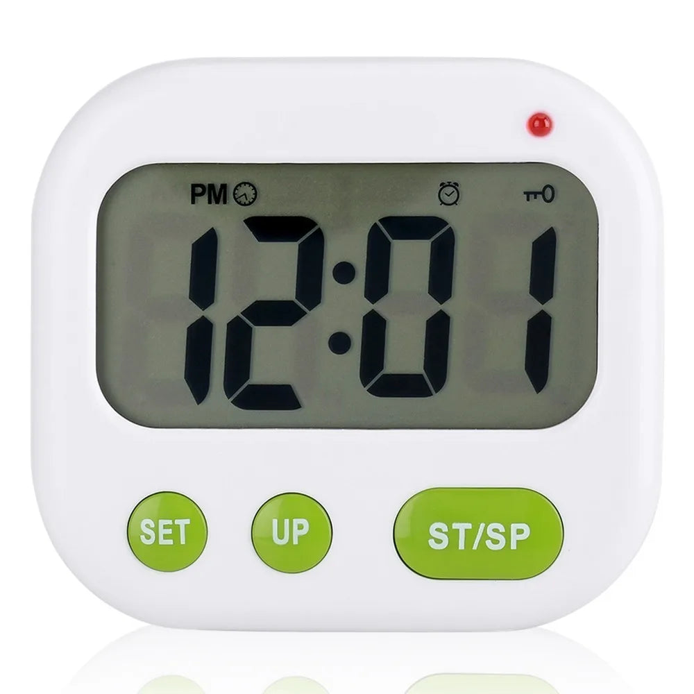 Glow-in-Dark Digital Alarm Clock – Dual Alarm, Timer & Vibration