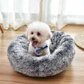 Fluffy Round Pet Bed – Soft Plush Mat for Cats & Dogs