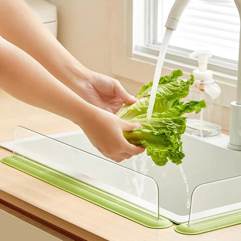 Silicone Sink Splash Guard Suction Cup Water Baffle Drain Filter