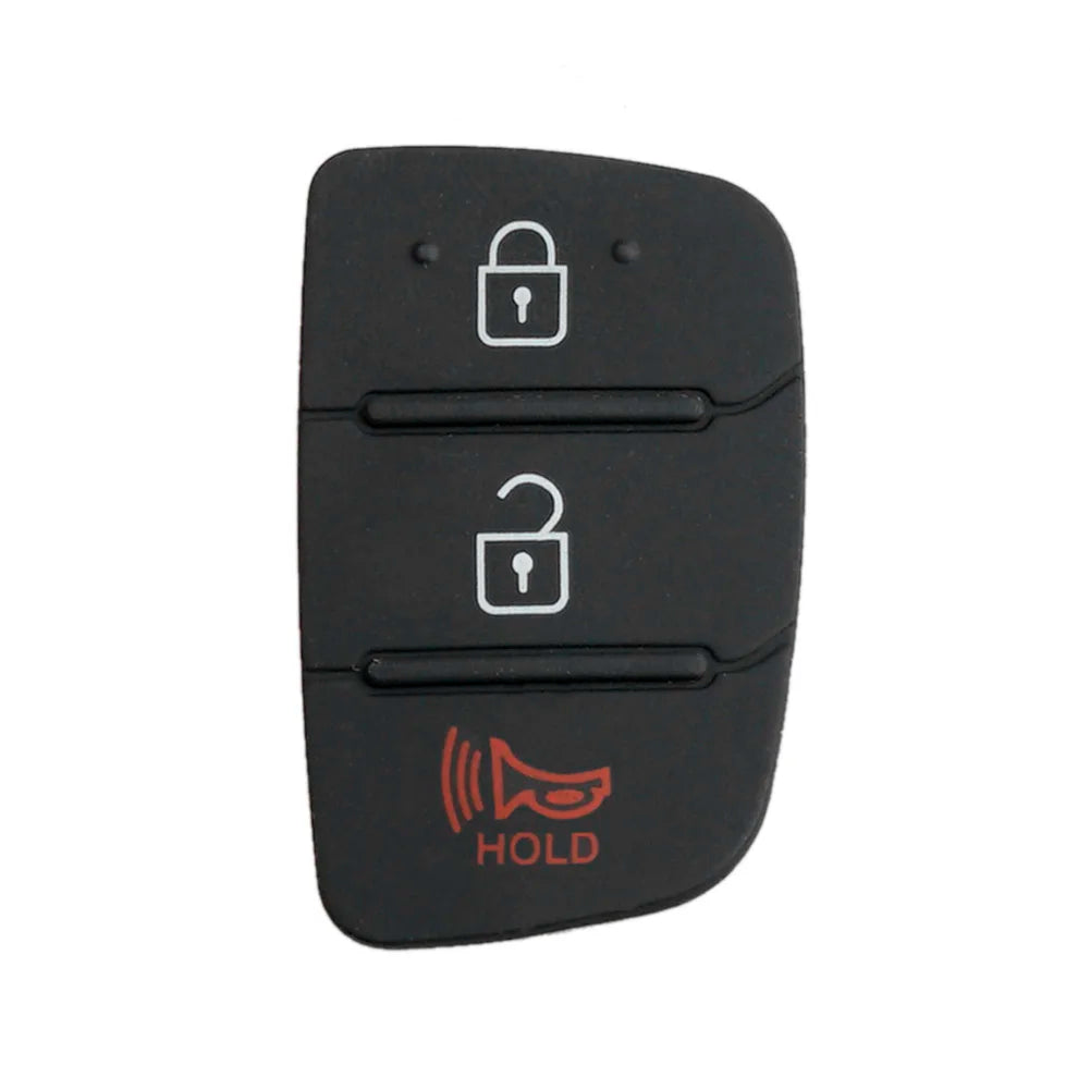 3-Button Flip Car Key Shell Silicone Pad for Kia & Hyundai