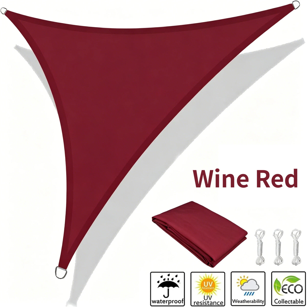 Waterproof Triangle Sun Shade Sail 5x5x5/5x5x7M – 98% UV Block