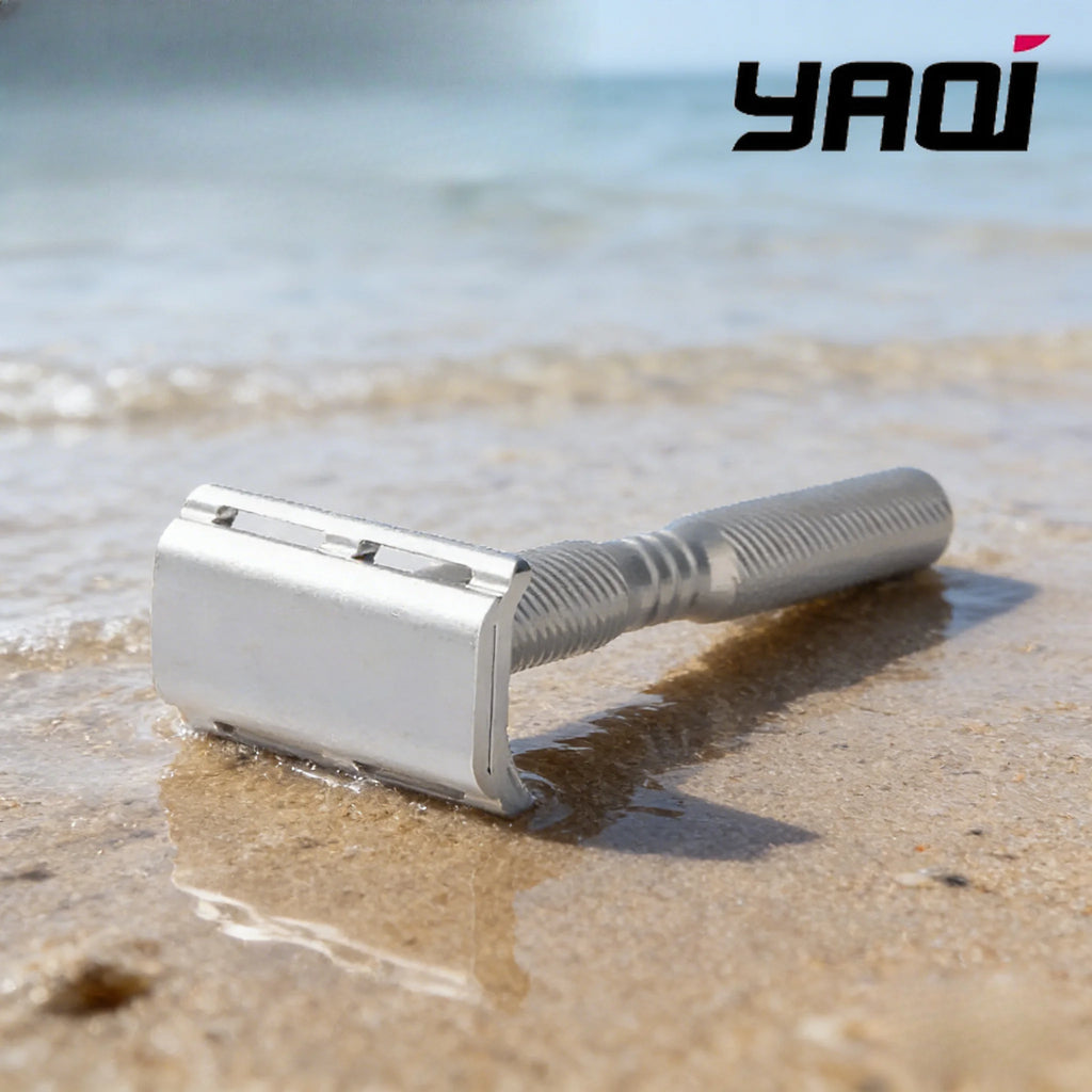 YAQI Ghost Aluminum Safety Razor – Lightweight Men's DE Shaver