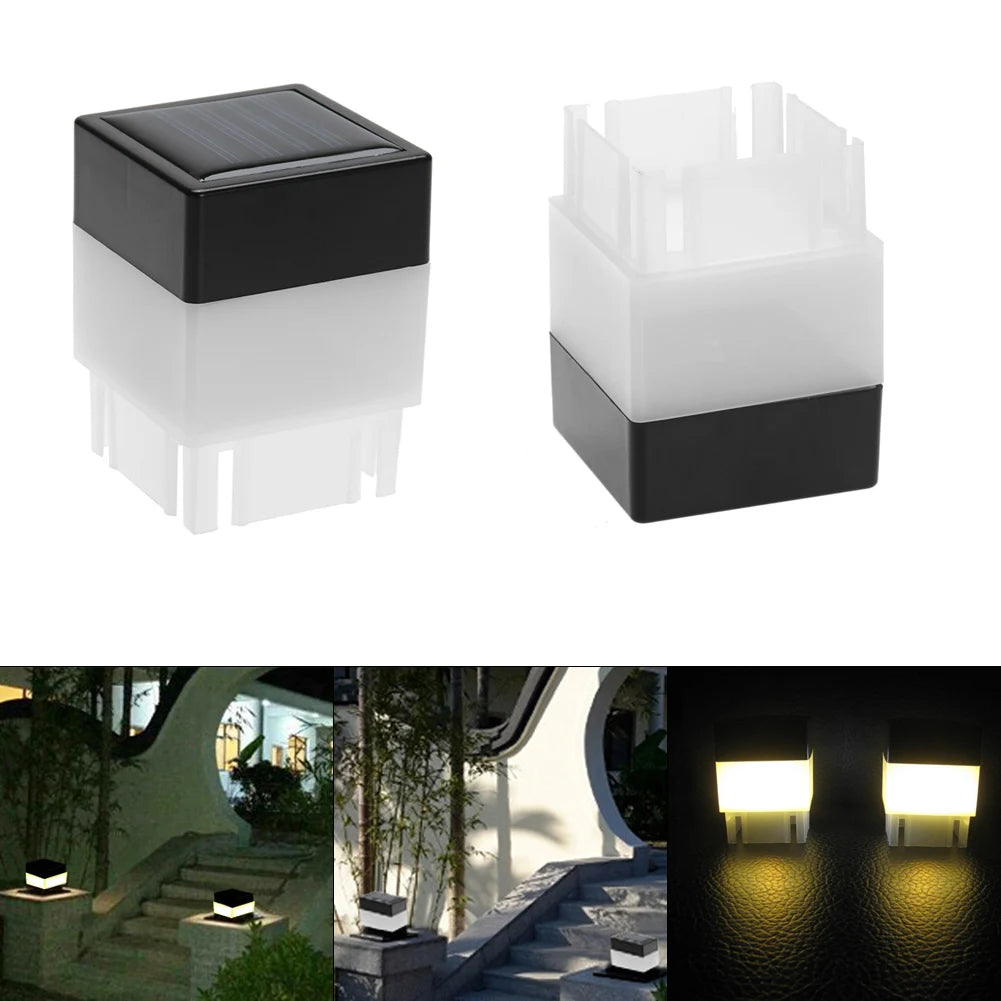 Solar LED Fence Post Light – Waterproof Outdoor Garden Lamp