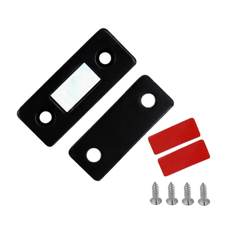 2-Pack Magnetic Cabinet Catches Hidden Door Closer + Screws