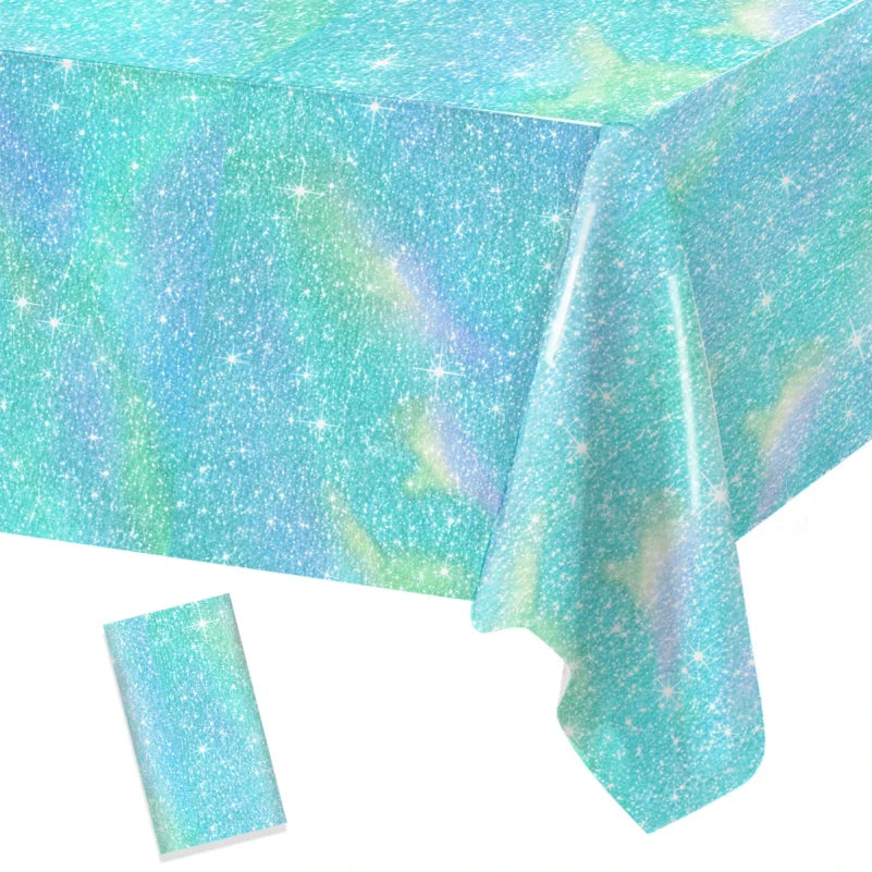 Laser Holographic Disposable Tablecloth – Party & Wedding Cover