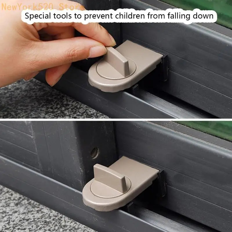 Aluminum Alloy Sliding Door & Window Safety Lock – Child Proof
