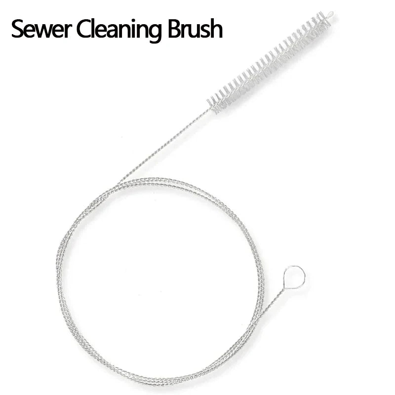 59-Inch Flexible Drain Cleaning Brush – Nylon & Steel Wire