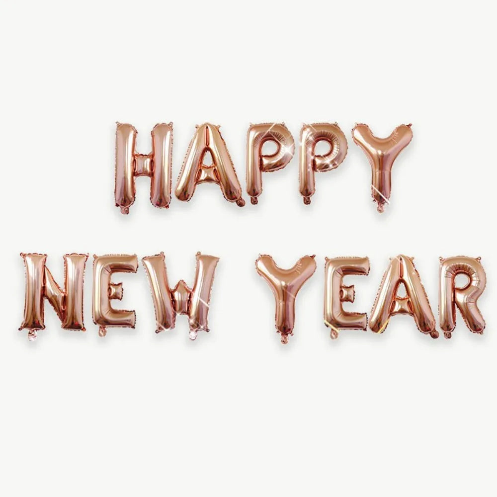 Happy New Year 2027 Foil Balloon Set – Party Decorations