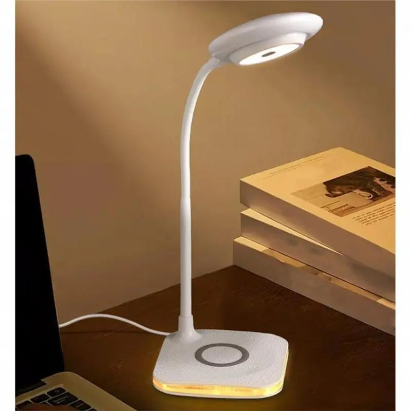 LED Desk Lamp Wireless Charging Flexible Neck 3 Color Modes