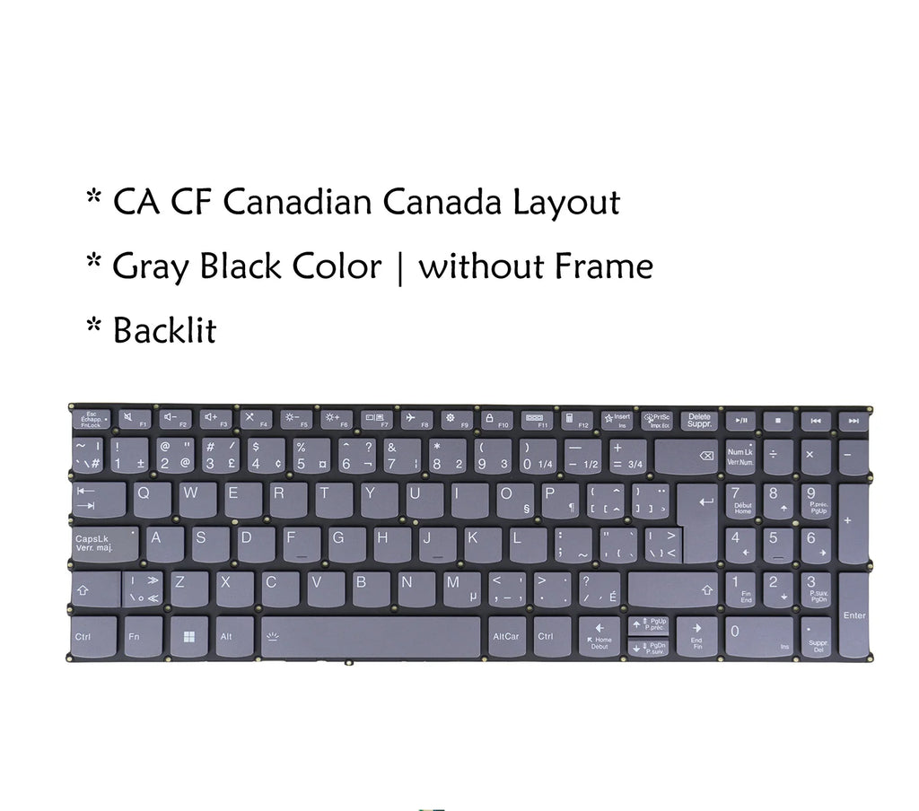Backlit Keyboard for Lenovo IdeaPad Flex 5-16 | Multi-Language
