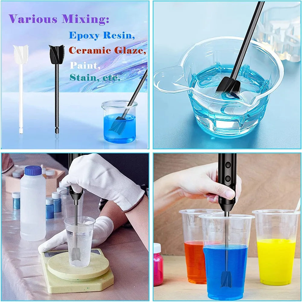 USB Rechargeable Electric Handheld Resin & Epoxy Mixer