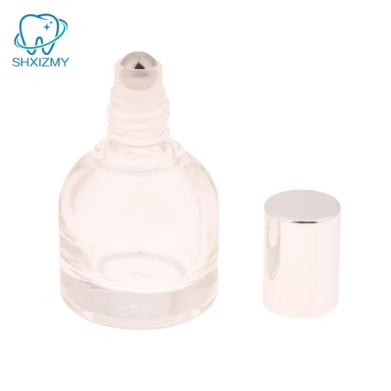 10ml Thick Glass Roller Bottle – Refillable Essential Oil Vial