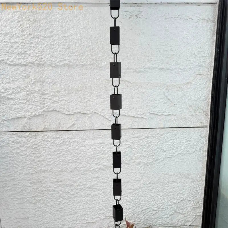Aluminium Rectangular Cup Rain Chain for Gutters & Eaves – 103cm