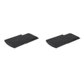 Kitchen Caddy Sliding Tray with Wheels – 2-Pack Black