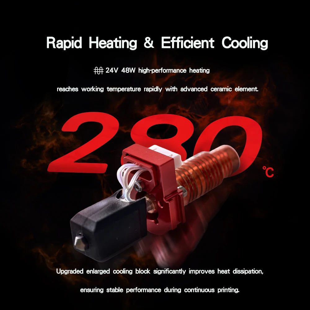Sprouture Lab 280°C Hotend Kit for Flashforge Adventurer 5M/5M Pro
