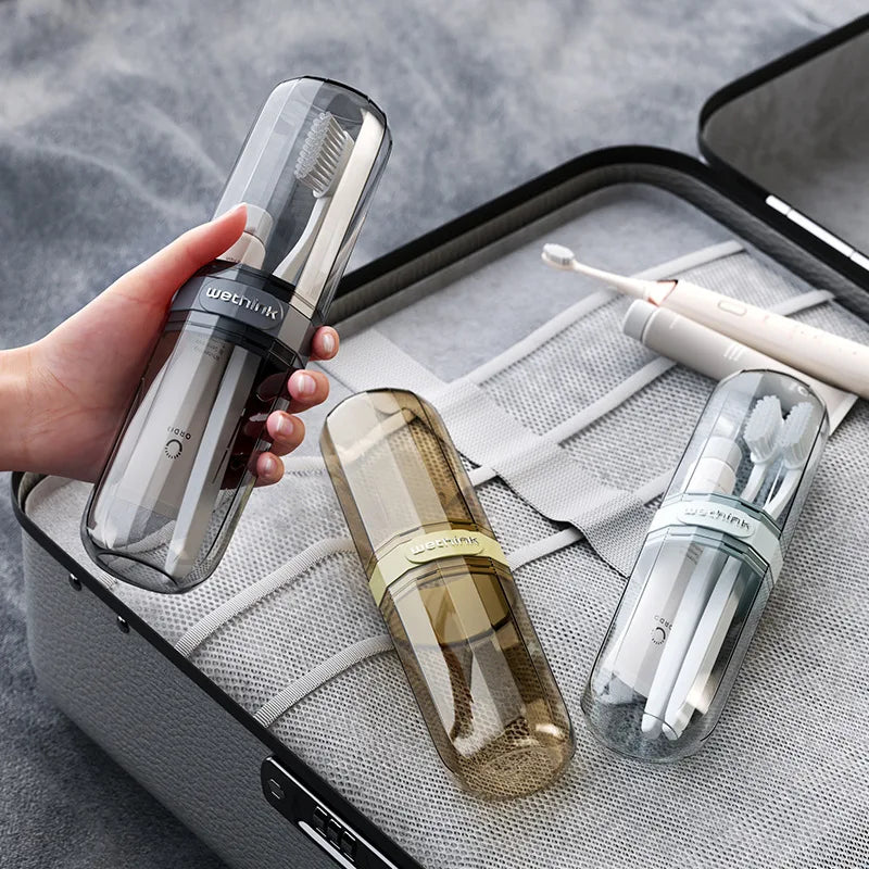 Travel Oral Care Kit – Portable Toothbrush & Mouthwash Cup