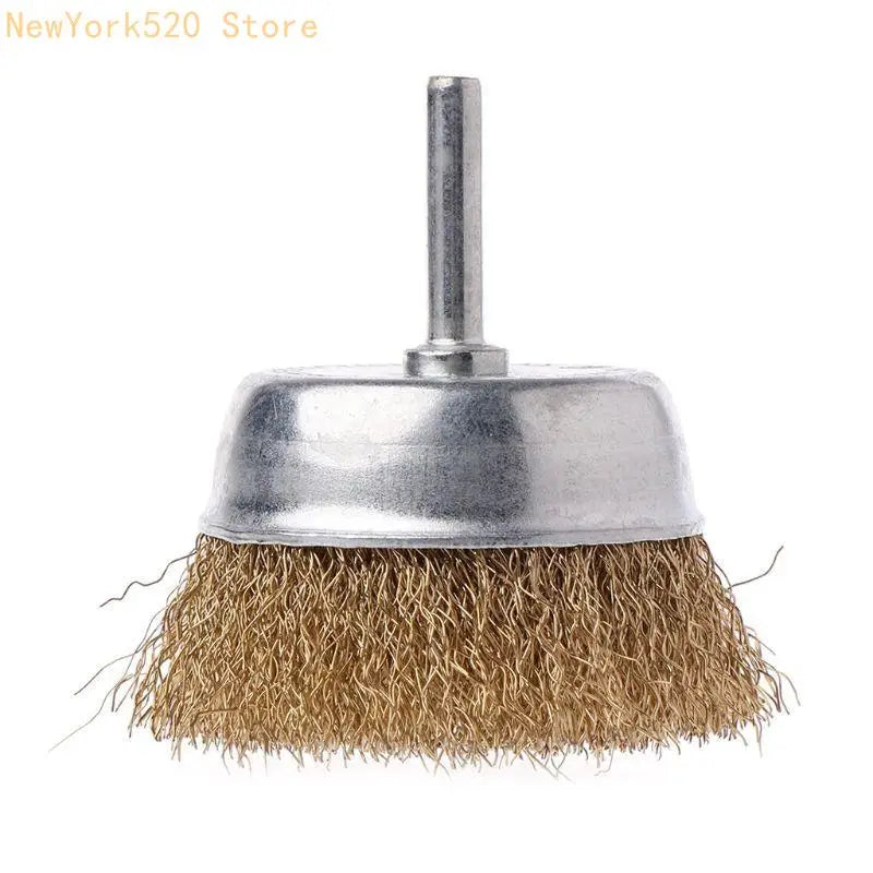 Brass Coated Steel Wire Bowl Brush – Polishing & Deburring