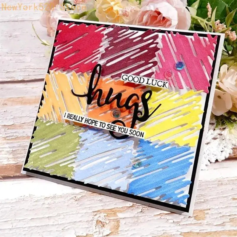 Watercolor Metal Cutting Dies Embossing Stencils Scrapbooking