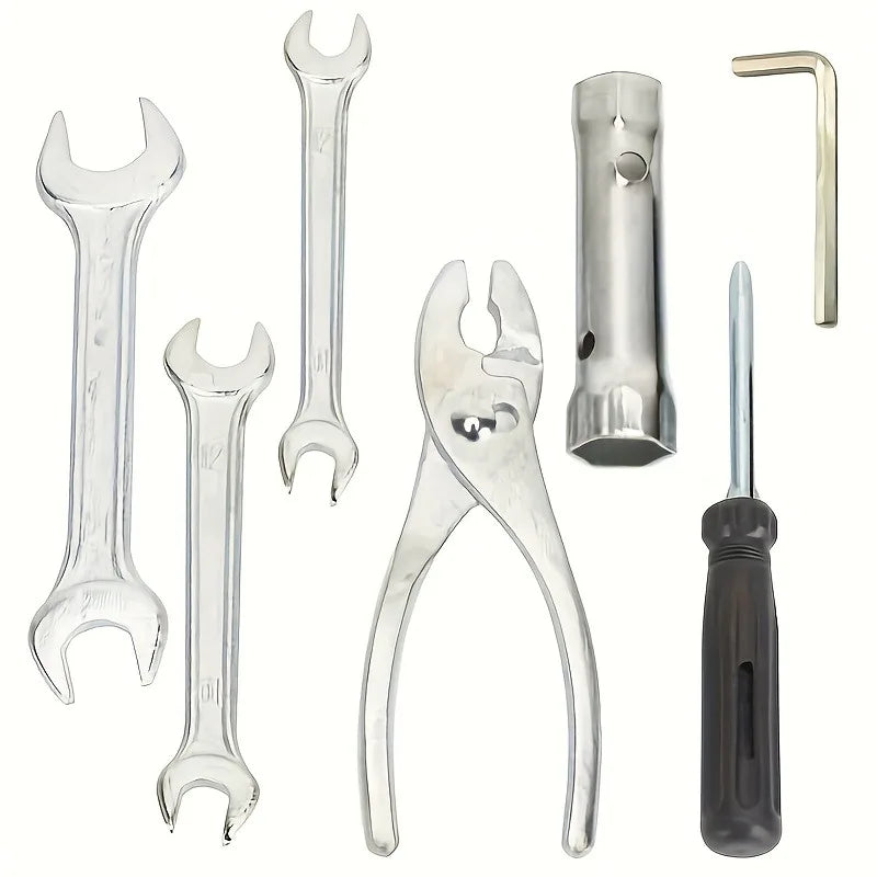 7-Piece Motorcycle Repair Tool Kit with Storage Bag | VIBE