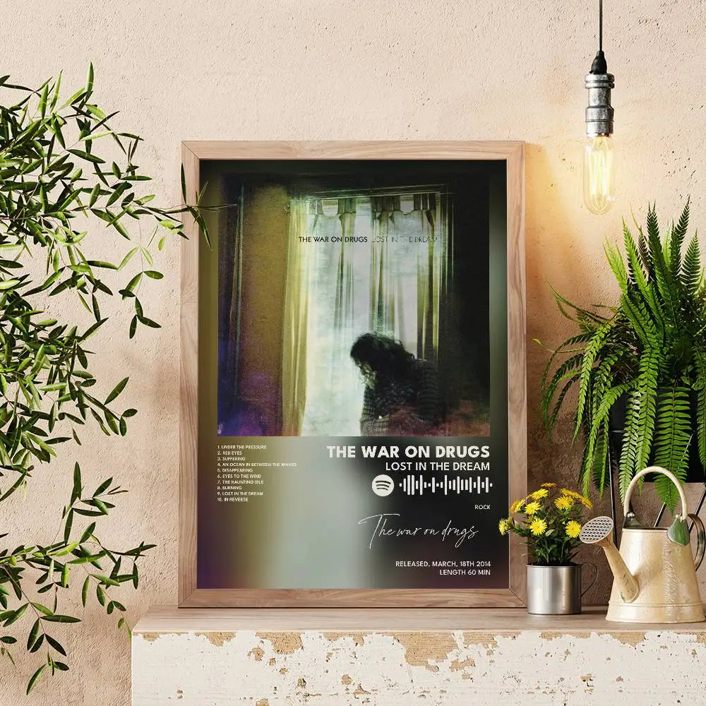 War on Drugs Band Poster – Self-Adhesive Waterproof Wall Art