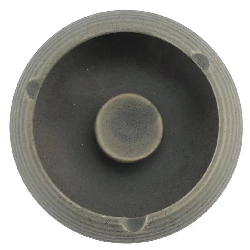 Ceramic Ashtray with Windproof Lid Light Blue – Set of 4