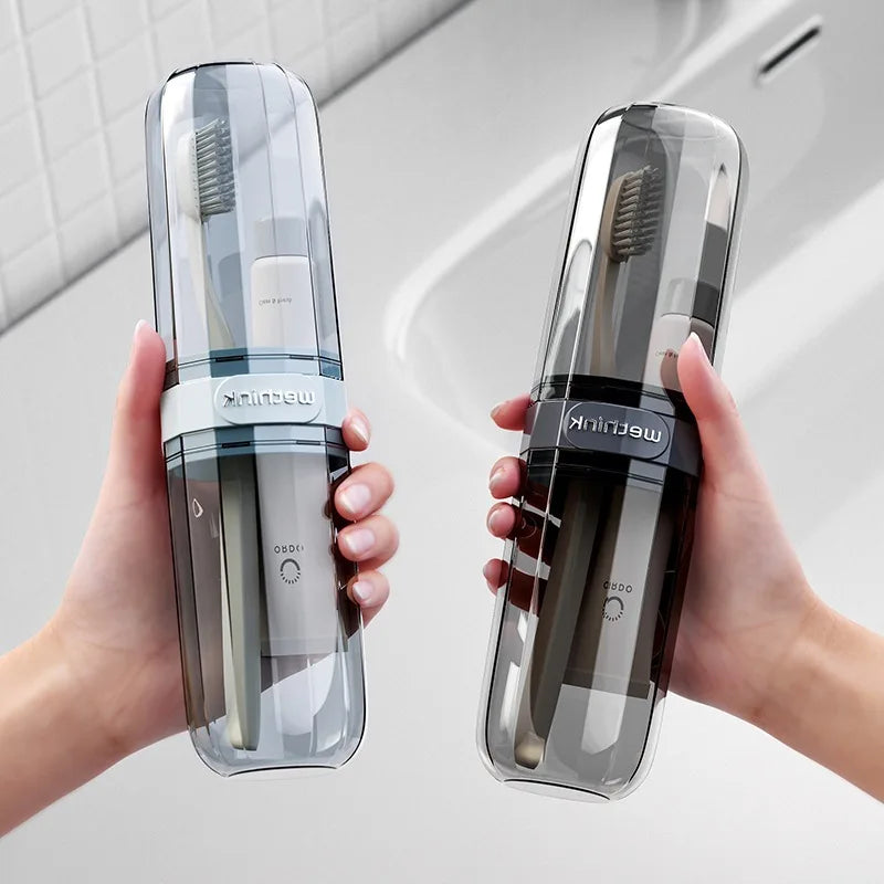 Travel Oral Care Kit – Portable Toothbrush & Mouthwash Cup