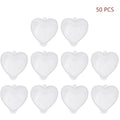 50-Pack Heart Shaped Clear Dessert Cups with Lids 20ml