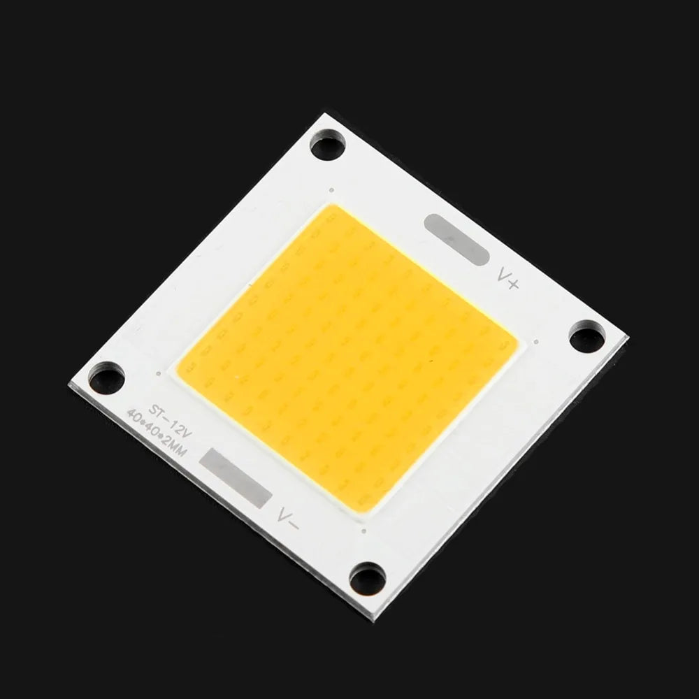50W COB LED Chip Panel 12-14V Warm White & Blue DIY Light
