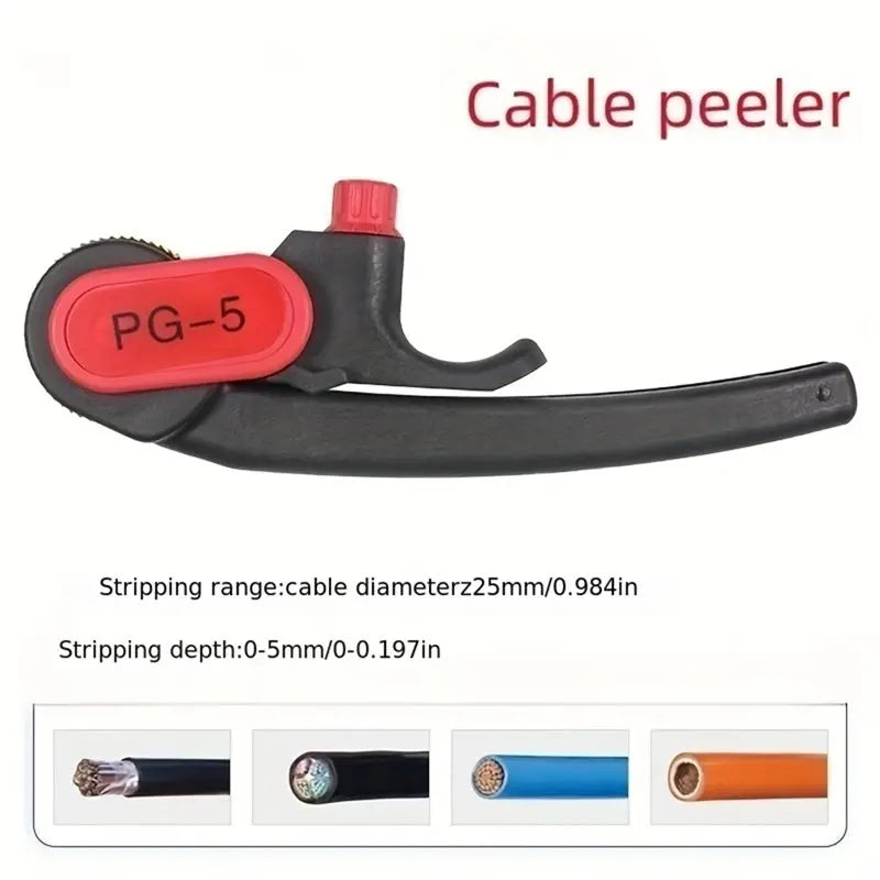 VIBE Ratchet Wheel Cable Stripper 25mm Wire Stripping Tool