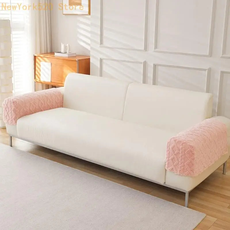 Plush Sofa Armrest Cover – Nonslip Couch Arm Protector
