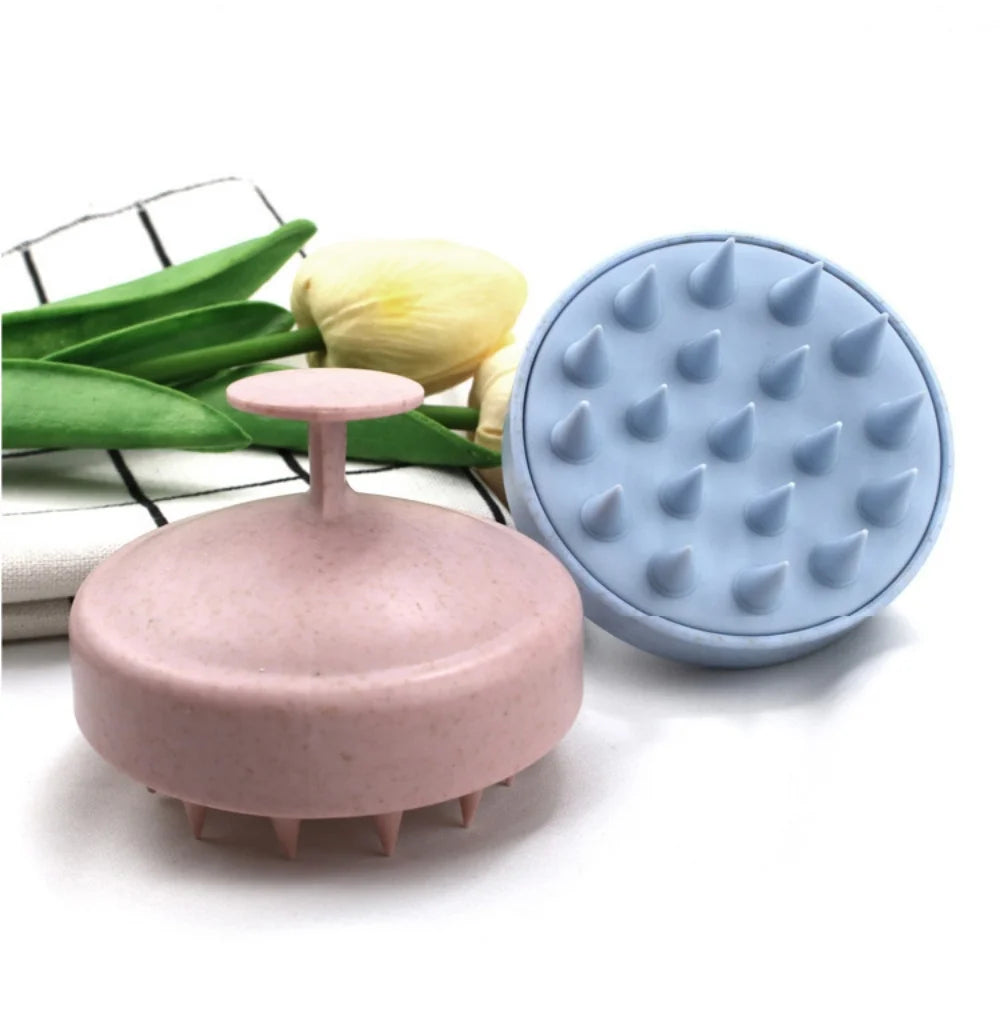 Silicone Scalp Massage Shampoo Brush – Bath & Hair Tool