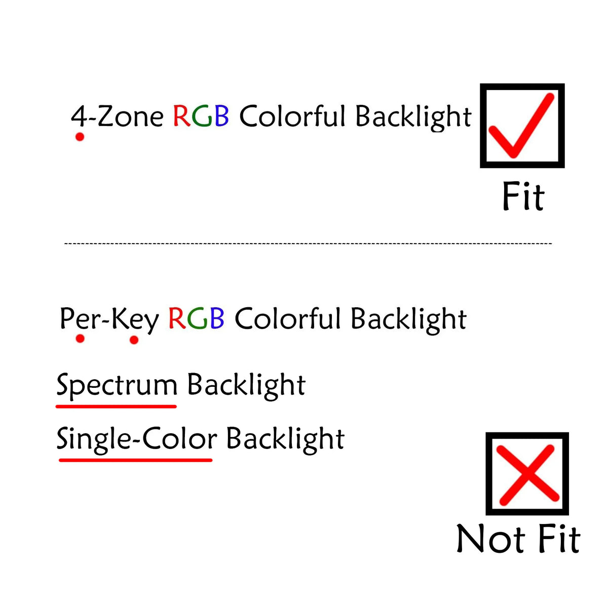 AZUBAY MSI Bravo 15 C7UDXK C7VEK Keyboard 4-Zone RGB Backlit