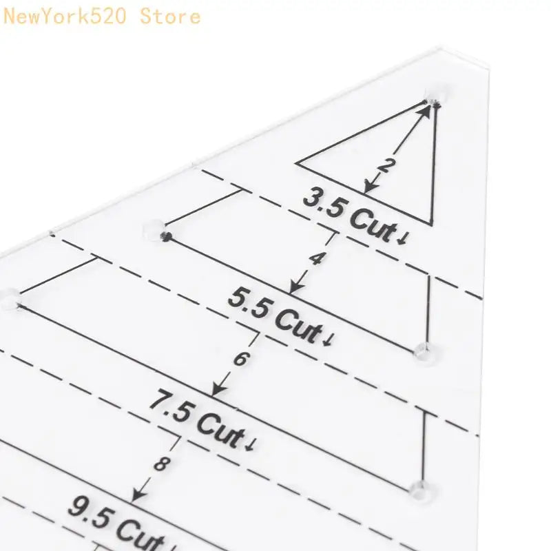 60° Equilateral Triangle Quilting Ruler – Sewing Template Tool