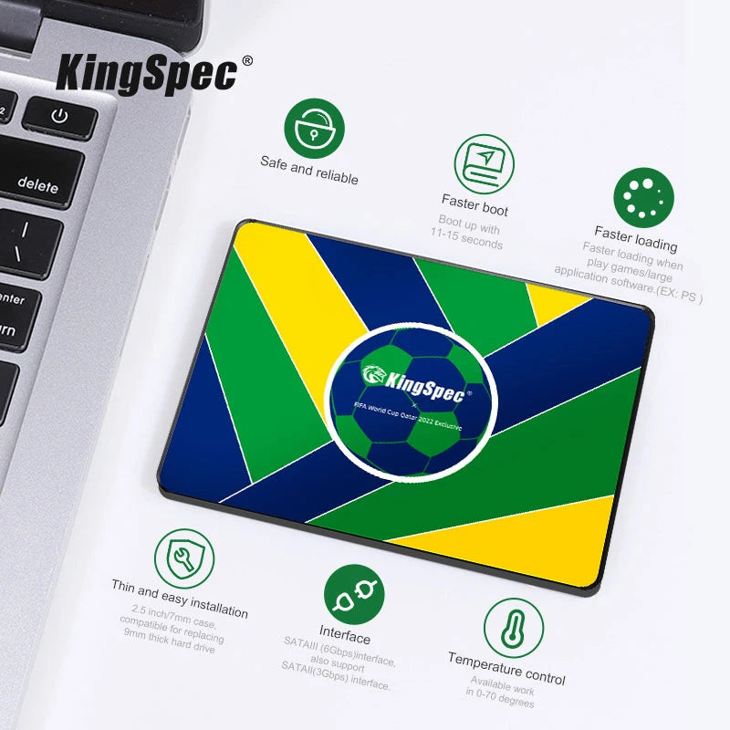 KingSpec 512GB 2.5" SATA III SSD – Fast Internal Solid State Drive