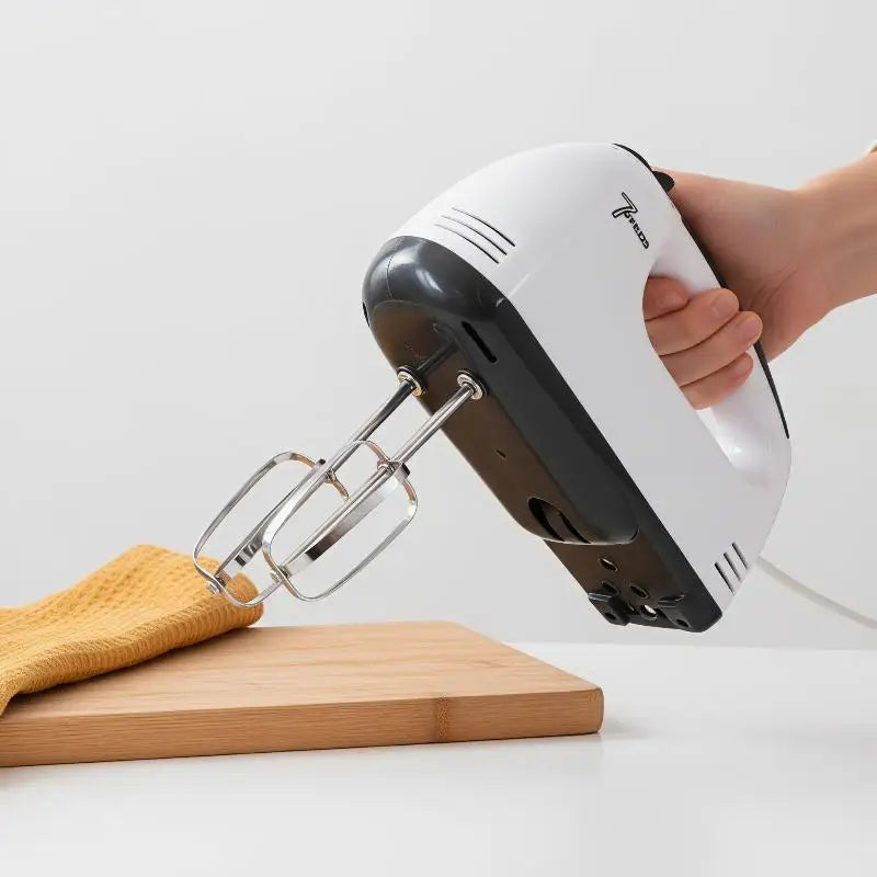 7-Speed Electric Hand Mixer with Beaters & Dough Hooks