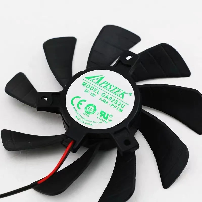 85mm T129215SH 2-Pin GPU Fan – Zotac GTX 1050 1650 Replacement