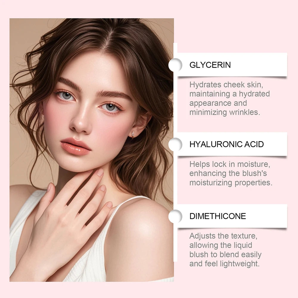 Natural Liquid Blush Cream – Dewy, Buildable & Hydrating
