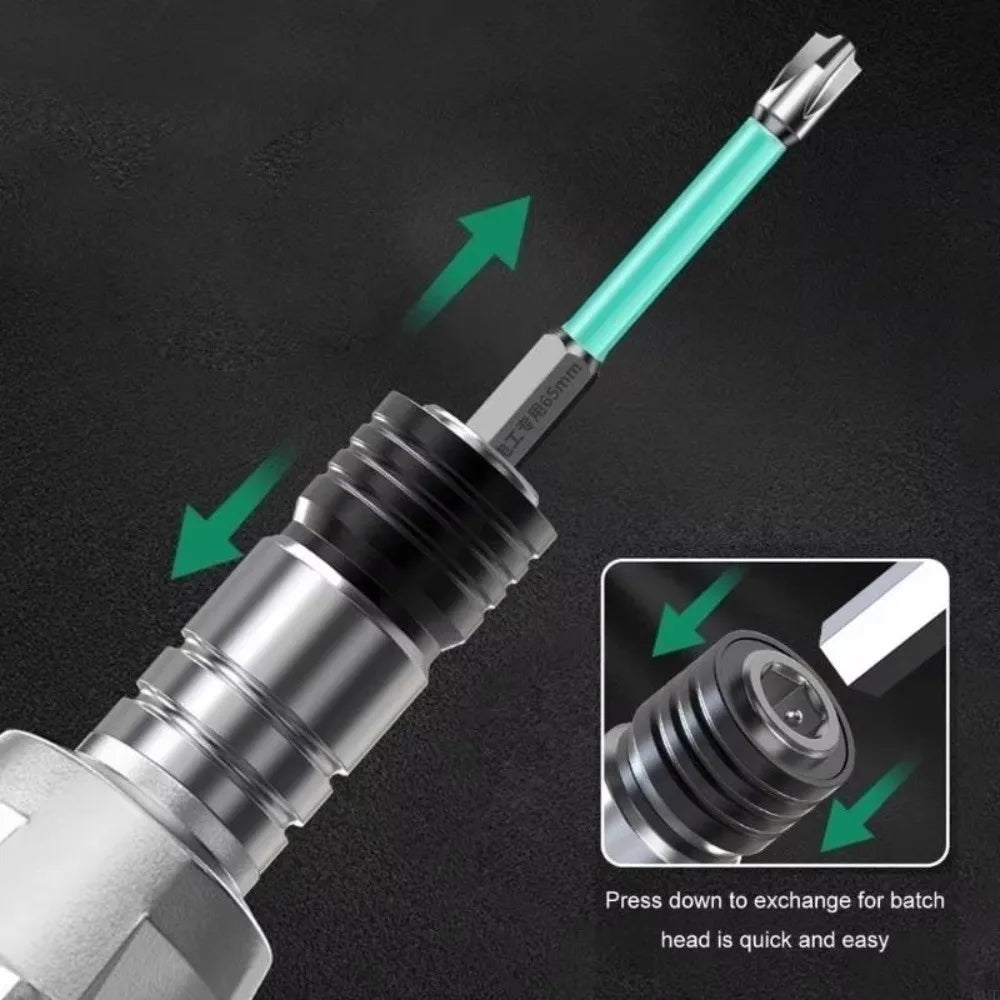 1/4" Impact Wrench Adapter – Hex & Square Shaft Converter Tool