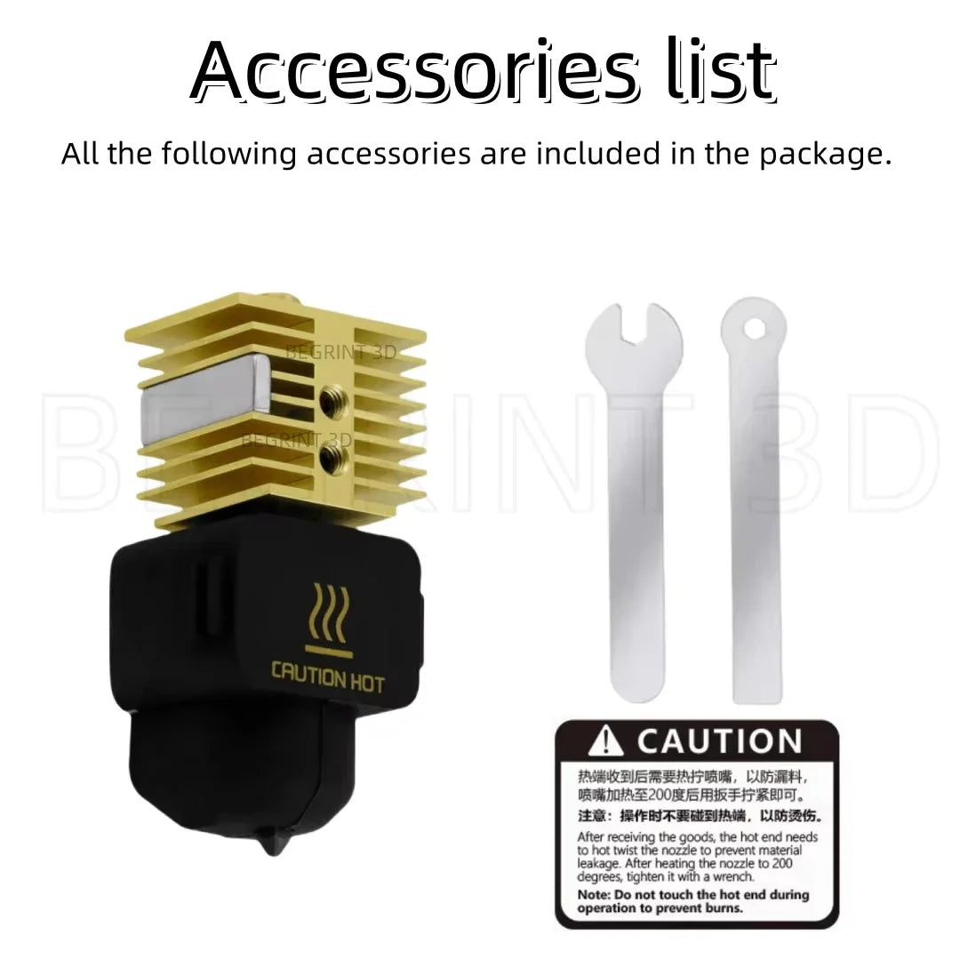 BEGRINT Hotend Kit for Bambu Lab A1 Mini – 4 Nozzle Sizes