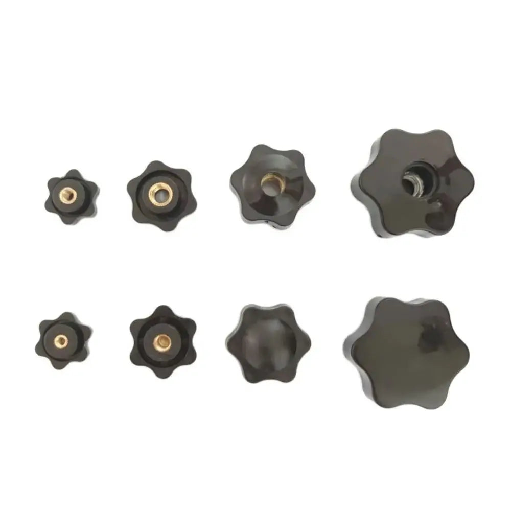 10Pcs Black Thumb Knob Nuts M4–M12 Hand Tighten Clamping Knob