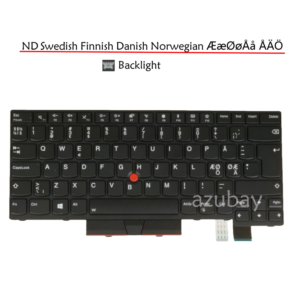 Backlit Keyboard Lenovo ThinkPad A475 A485 – Nordic French Latin