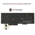 Nordic Keyboard Lenovo ThinkPad T590 T15 P15s Gen1 No Backlit