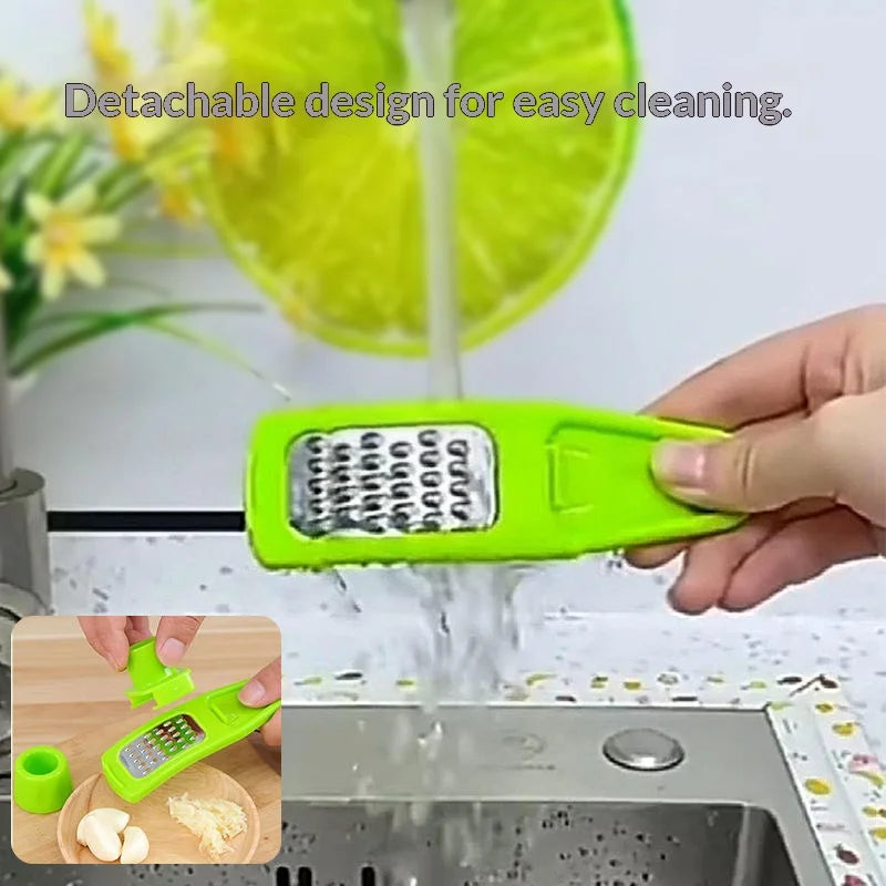 Garlic Press & Ginger Grinder – Stainless Steel Kitchen Tool